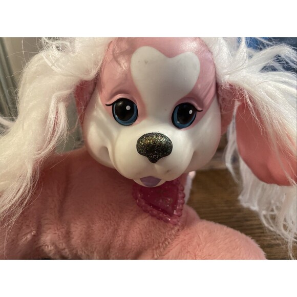 Puppy Surprise W/ 3 Puppies 2020  Pink Stuffed Animal Plush 3 Dog Babies Puppies - Picture 5 of 10